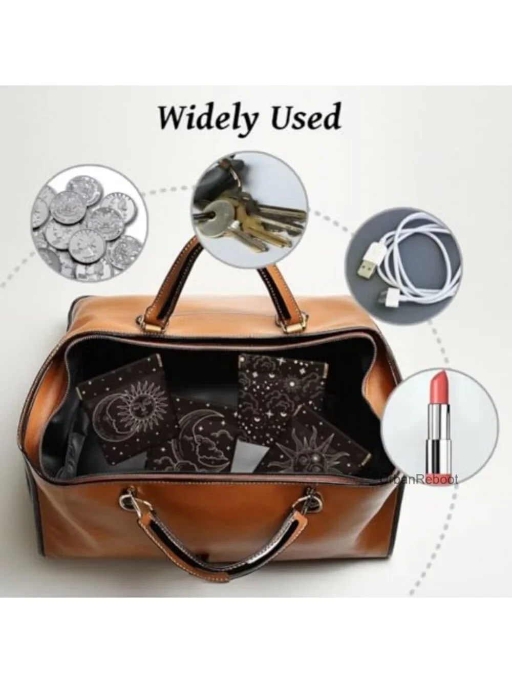 PU Leather Coin Purse Set 4PCS Squeeze Pouch Cat Plant